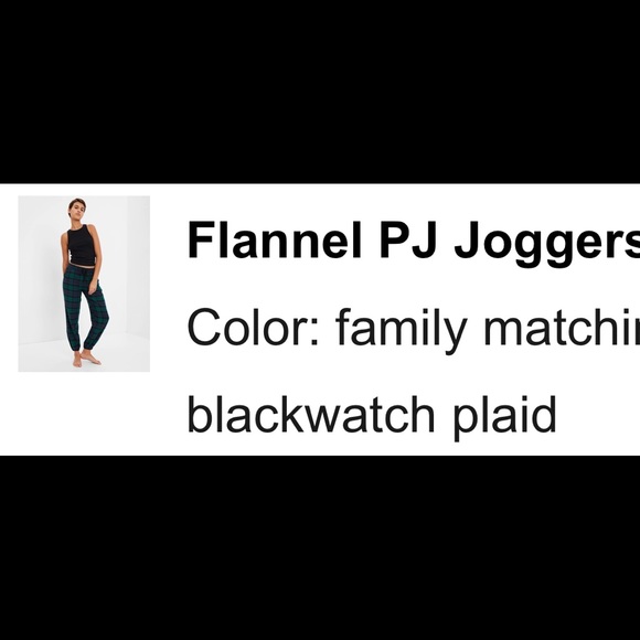 Family matching Gap Blackwatch Plaid PJ. Men’s  and dog. Will separate - Picture 4 of 4